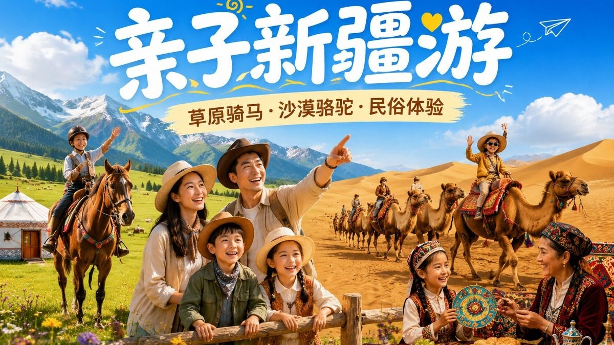 新疆亲子游怎么排 - 车程与住宿安排 - 新疆奔月旅行